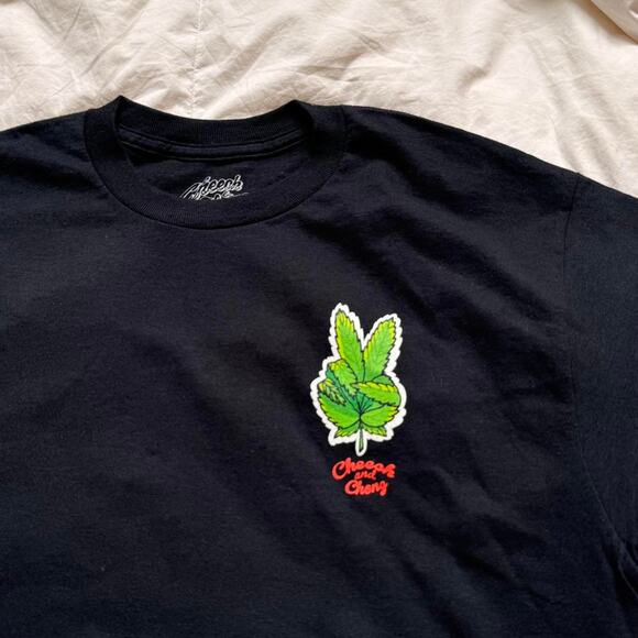 Cheech & chong graphic tee sz med black short sleeve casual skater hippie - Picture 7 of 8